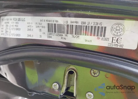 2018 Ram 1500 Sport z USA, uszkodzony, nr VIN 1C6RR7UT7JS250004